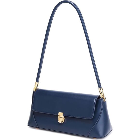 Women Dark Blue Imported Vintage Retro Classic Cute Hobo Tote Mini Clutch Bags - Picture 2 of 4